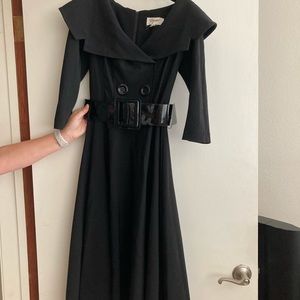 Stylish black dress size M by Tatyana